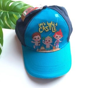 Cocomelon Toddler Baby Boys Snapback Blue Hat "Let's Build A Castle"